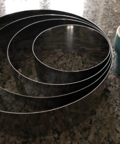 Set of 4 Round Mousse Cake Baking Rings Cutters Bottomless by EUROTINS 7 71O5UEr9ydL