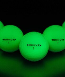 GlowGear Golf - GlowV1 Night Golf Balls with UV Flashlight, Glow in The Dark Golf Balls 2 Piece Construction with Tour Quality Compression Core, Urethane Skin, and Ultra Bright Glow 12 count 21 71O6Et5JmhL