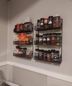 DecoBros 3 Tier Wall Mounted Spice Rack, Bronze 1-Pack 42 71O7gRxcOKL