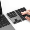 Bluetooth Number Pad, Lekvey Aluminum Rechargeable Wireless Numeric Keypad Slim 34-Keys External Numpad Keyboard Data Entry Compatible for Macbook, MacBook Air/Pro, iMac Windows Laptop Surface Pro etc Bluetooth - Black 53 71O7z2Iuw5L