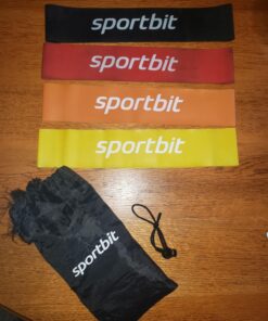Sportbit Exercise Resistance Bands Set of 5 + Bag | Best Elastic Resistance Loop Bands for Stretching, Yoga, Physical Therapy, Workout, Home Fitness and Sport 35 71O8K4 Wi5L