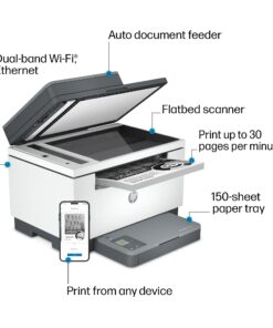 HP Laserjet MFP M234sdw Wireless Black/White All-in-One Laser Printer, Instant Ink Ready (6Gx01f#Bgj) 12 71O9azztYBL