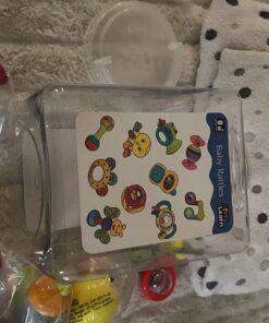 iPlay, iLearn 10pcs Baby Rattles Toys Set, Infant Grab N Shake Rattle, Sensory Teether, Development Learning Music Toy, Newborn First Birthday Gifts for 0 1 2 3 4 5 6 7 8 9 10 12 Month Babies Boy Girl 10 Pieces Set 39 71O9dLPo3UL