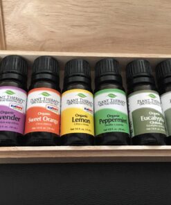 Plant Therapy Top 6 USDA Organic Essential Oil Set - Lavender, Peppermint, Eucalyptus, Lemon, Tea Tree 100% Pure, Natural Aromatherapy, for Diffusion & Topical Use, Therapeutic Grade 10 mL (1/3 oz) Top 6 Organic 0.33 Fl Oz (Pack of 6) 44 71OA2onpJwL