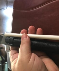 Fintie Pencil Holder with USB Adapter Pocket for Apple Pencil (USB-C) & Apple Pencil (1st / 2nd Generation), Premium Elastic Vegan Leather Sleeve Pouch Compatible with iPad Case, Black 64 71OBCbknlDL 1