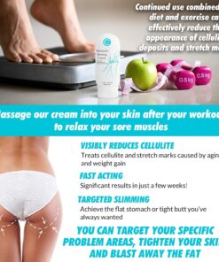 CSCS Anti Cellulite Advanced Slimming Cream - Fat Burning Hot Cream for Stretch Marks and Cellulite - Strengthens Skin Tissue, Tightening Loose Skin on Your Stomach, Thighs, Buttocks, Arms, etc - 6 oz 16 71OBLS2M0lL