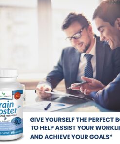 40-in-1 Brain Booster Supplement For Focus, Memory, Clarity, Energy | Advanced Vitamins Plus eBook | For Men & Women, Cognitive Function Nootropic Support with DMAE, Brain Health Formula | 60 Capsules 27 71OBsRlEaBL
