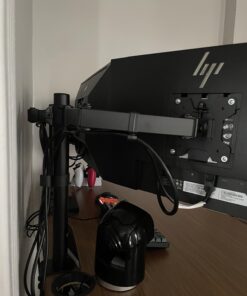 WALI Dual LCD Monitor Fully Adjustable Desk Mount Stand Fits Two Screens up to 27 inch, 22 lbs. Weight Capacity per Arm (M002), Black 46 71OCVMVD4IL