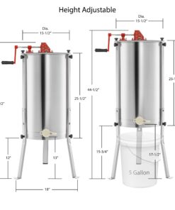 Honey Keeper Pro 2 Frame Stainless Steel Honey Extractor Beekeeping Equipment Honeycomb Drum 16 71ODNhZ9ZmL