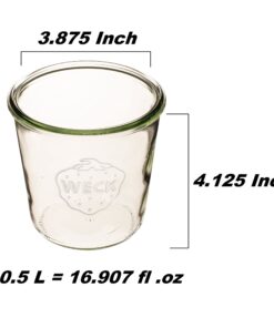 Alternative view of Weck 742 Mold Jar - .5 Liter, Set of 6