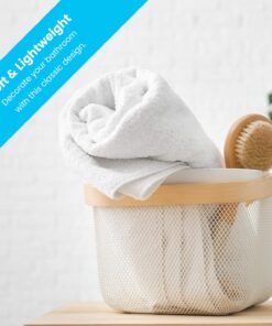 Zeppoli 24-Pack Washcloths | 100% Natural Cotton, 12 x 12 Inches, Commercial Grade Washcloth, Machine Washable Cleaning Rags and Wash Cloths for Bathroom 24 Pack 27 71OEEHppmaL