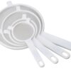 Harold Import Company Double-Ear Fine Strainer Set, Nylon Mesh, Set of 4 3 71OENC1LdyL
