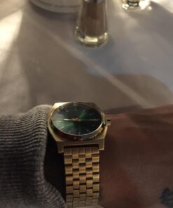 Nixon Time Teller A045. 100m Water Resistant Watch (37mm Stainless Steel Watch Face) All Gold / Green 28 71OETlCXl8L 1