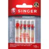 SINGER 04808 Titanium Universal Regular Point Machine Needles Woven Fabric, Assorted Sizes, 10-Count 80/11, 90/14, 100/16 10.0 16 71OEXc95BDL