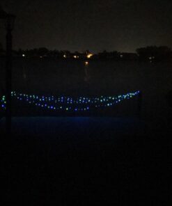 LOENDE Solar Red White and Blue Lights Outdoor, 72ft 200LED 8 Modes Waterproof Solar Powered July 4th Patriotic Lights Outdoor for Independence Day Garden Patio Yard Holiday Garden Party Red White Blue 24 71OEZXEhc5L