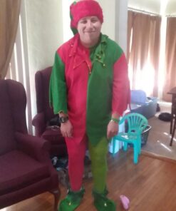 Forum Novelties Women's Unisex Christmas Tights Plus Green/Red 3 71OFiOEsG6L