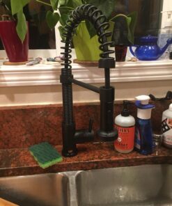 VIGO VG02001MB 19" H Edison Single-Handle with Pull-Down Sprayer Kitchen Faucet in Matte Black 34 71OFlyYUzuL