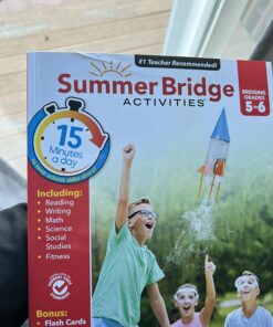 Summer Bridge Activities 5th to 6th Grade Workbooks, Math, Reading Comprehension, Writing, Science, Social Studies, Fitness Summer Learning, 6th Grade Workbooks All Subjects With Flash Cards 24 71OG8g5 NvL