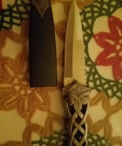 Ace Martial Arts Supply New Scottish Celtic Gaelic Twist Knot Blue Ruby Gemstone Wicca Dirk Dagger Knife, 9-Inch 59 71OH3CnMHAL