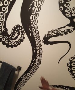 Tentacles Wall Decal Kraken Octopus Tentacles Wall Sticker Sea Animal Wall Decal Mural Home Art Decor Black Large 29 71OHUZIIGHL