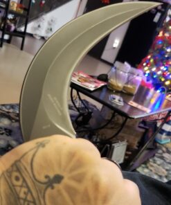 Schrade Boneyard Fixed Blade with 8Cr13MoV Grey Ti Coat for Outdoor Survival 24 71OHndk9OzL