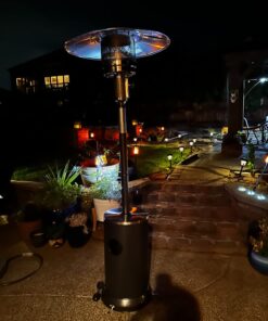 EAST OAK 50,000 BTU Patio Heater with Sand Box, Table Design, Double-Layer Stainless Steel Burner, Wheels, Triple Protection System, Outdoor Heater for Home and Residential, 2023 Upgrade, Black 54 71OIAiyVVoL