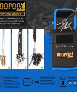 Telescoping Magnetic Pickup Tool Set-Extendable Magnet Flashlight with Inspection Mirror, Birthday Gifts & Christmas Presents Stocking Stuffers for Men or Women, Boyfriend, Husband, Father, Handyman Blue 10 71OJOF UvFL