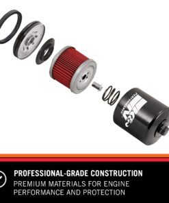 Alternative view of K&N Motorcycle Oil Filter: High Performance, Premium, Designed to be used with Synthetic or Conventional Oils: Fits Select Honda, Kawasaki, Polaris, Yamaha Vehicles, KN-303