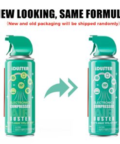 iDuster Compressed Gas Duster for Keyboard, 10 oz Disposable Compressed Air Duster, 2-Pack 15 71OJkFmnEOL 2