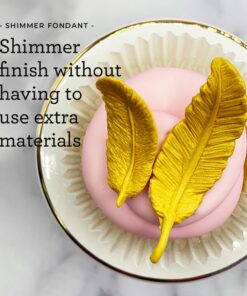 Satin Ice Gold Shimmer Fondant, Vanilla, 1 Pound 1 Pound (Pack of 1) 22 71OKPbwYjmL