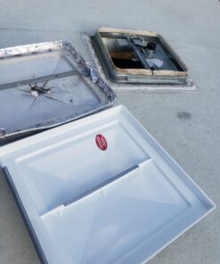 Camco RV Vent Lid | Features an Impact-Resilient Unbreakable Polycarbonate Construction, Comes Pre-Assembled, and Easy to Install (40168),White Ventline (Pre '08 Models)/Elixir ('94 & Up Models) White 30 71OL476d7ZL