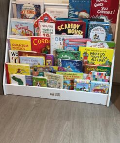 ECR4Kids Single-Sided Book Display, Classroom Bookshelf, White Wash 37 71OL9h7l83L