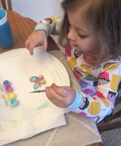 Melissa & Doug Created by Me! Wooden Butterfly Magnets Craft Kit (4 Designs, 4 Paints, Stickers, Glitter Glue) 18 71OLL FIhUL