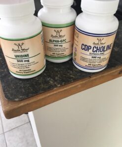 Uridine Monophosphate - Third Party Tested (Choline Enhancer, Beginner Nootropic) 300mg, Manufactured in USA (60 Capsules) Synergy with Alpha GPC Choline for Brain Health and Memory by Double Wood 60 Count (Pack of 1) 15 71OLx u7tuL