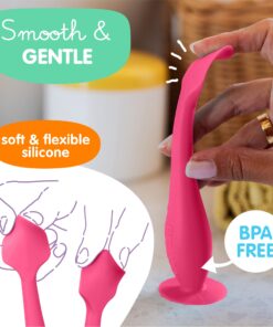 Bumco Baby Diaper Rash Cream Applicator - Baby Bum Brush Diaper Cream Spatula for Butt Paste Diaper Cream - Newborn Baby Essentials, Perfect for Baby Registry, Baby Shower Gifts - Pink 24 71OM37Mm32L