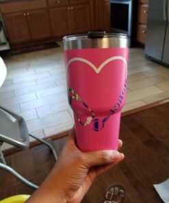 Arctic Tumblers | 30 oz Matte Pink Insulated Tumbler with Straw & Cleaner - Retains Temperature up to 24hrs - Non-Spill Splash Proof Lid, Double Wall Vacuum Technology, BPA Free & Built to Last 30 oz Tumbler Matte Pink Powder Coat 29 71ON5f35jjL
