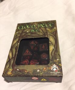Elvish Dice Set, Black/Red 13 71ON7YQPhmL