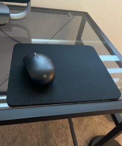 Belkin Large Mouse Pad, 8 Inch by 9 Inch, for Computer or Gaming Mouse Pad, Non-slip Base, Neoprene Backing and Jersey Surface for Smooth Mouse Control and Pinpoint Accuracy (Black) Black 21 71ONjrD2jPL