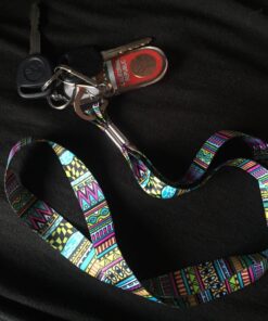 Festival Tribal Stripe - Soft Printed ID Neck Lanyard One Size Festival 9 71OOYQXOr7L