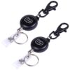 Wisdompro 2 Pack Retractable Keychain, Heavy Duty Retractable ID Badge Reel Key Holder with Lobster Clasp and Key Ring for Teacher, Students, Nurse, 24 Inches Cord 4 71OOxydvDdL