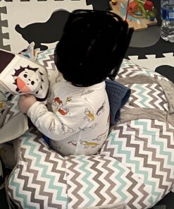 The Original Hugaboo Infant Sitting Chair - Blue Chevron , 3-10 Month | Blue Chevron 17 71OPAg5X0AL