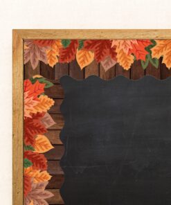 72 Feet Autumn Leaves Border Trim for Fall Thanksgiving Classroom Bulletin Board Decorations 9 71OPPcDu EL