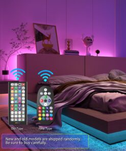 Nexillumi 100Ft LED Strip Lights Music Sync Color Changing RGB LED Strip Remote, Sensitive Built-in Mic, App Controlled LED Lights Rope Lights, 5050 RGB LED Light Strip(APP+Remote+Mic) 100 ft 17 71OPmQ1Fk1L 1
