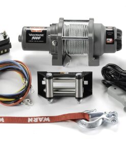 Alternative view of Warn Vantage 3000 Winch - 3000 lb. Capacity, 50' of 5/16" Wire Rope, Roller Fairlead, Wired Remote Control, Weather-Sealed, for ATV/UTV
