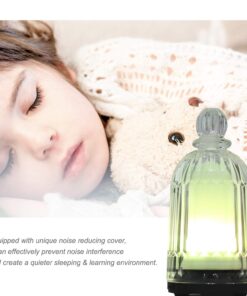 DOUDING Glass Essential Oil Diffuser Humidifier, Ultrasonic Aromatherapy Diffuser Cool Mist with Auto Shut-Off, 7 Colors Adjustable Diffuser for Home, Bedroom, Office, Yoga, 120ml(White Base) White Base 28 71OQckX4SDL