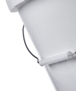 Hudson Exchange 5 Gallon Bucket with Bottom Grip Handle, HDPE, White, 4 Pack 14 71ORjfnPI1L