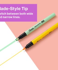 Alternative view of SHARPIE Highlighter, Clear View Highlighter with See-Through Chisel Tip, Stick Highlighter, Assorted, 12 Count 1 Count (Pack of 12)