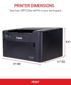 Canon imageCLASS LBP122dw Wireless Monochrome Laser Printer, Black 12 71OSw41KRnL