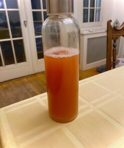 Epica 18 oz Clear Glass Bottles with Lids | Natural BPA Free Eco Friendly, Reusable Refillable Water Bottles for Juicing | Wide Mouth Liquid Storage Containers for Refrigerator | Water Bottle Set of 6 34 71OSyiYPdBL