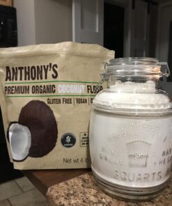 Anthony's Organic Coconut Flour, 4 lb, Batch Tested Gluten Free, Non GMO, Vegan, Keto Friendly 38 71OTk llIRL